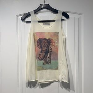 Shubcheery Small Elephant Tank Top